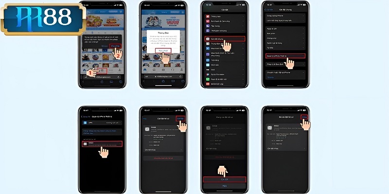 Người chơi không mất quá nhiều công sức khi tải app RR88 trên iOS